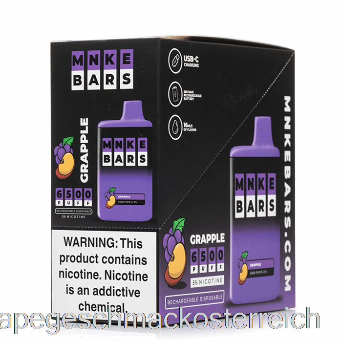 Mnke Bars 6500 Einweg (5er-Pack) Vape-Geschmack